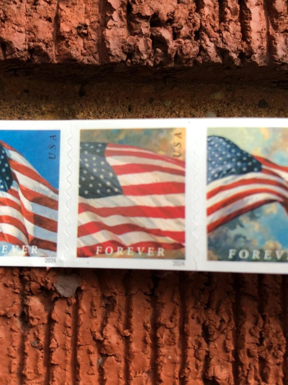 Five Rolls of Stamps, Never Expire